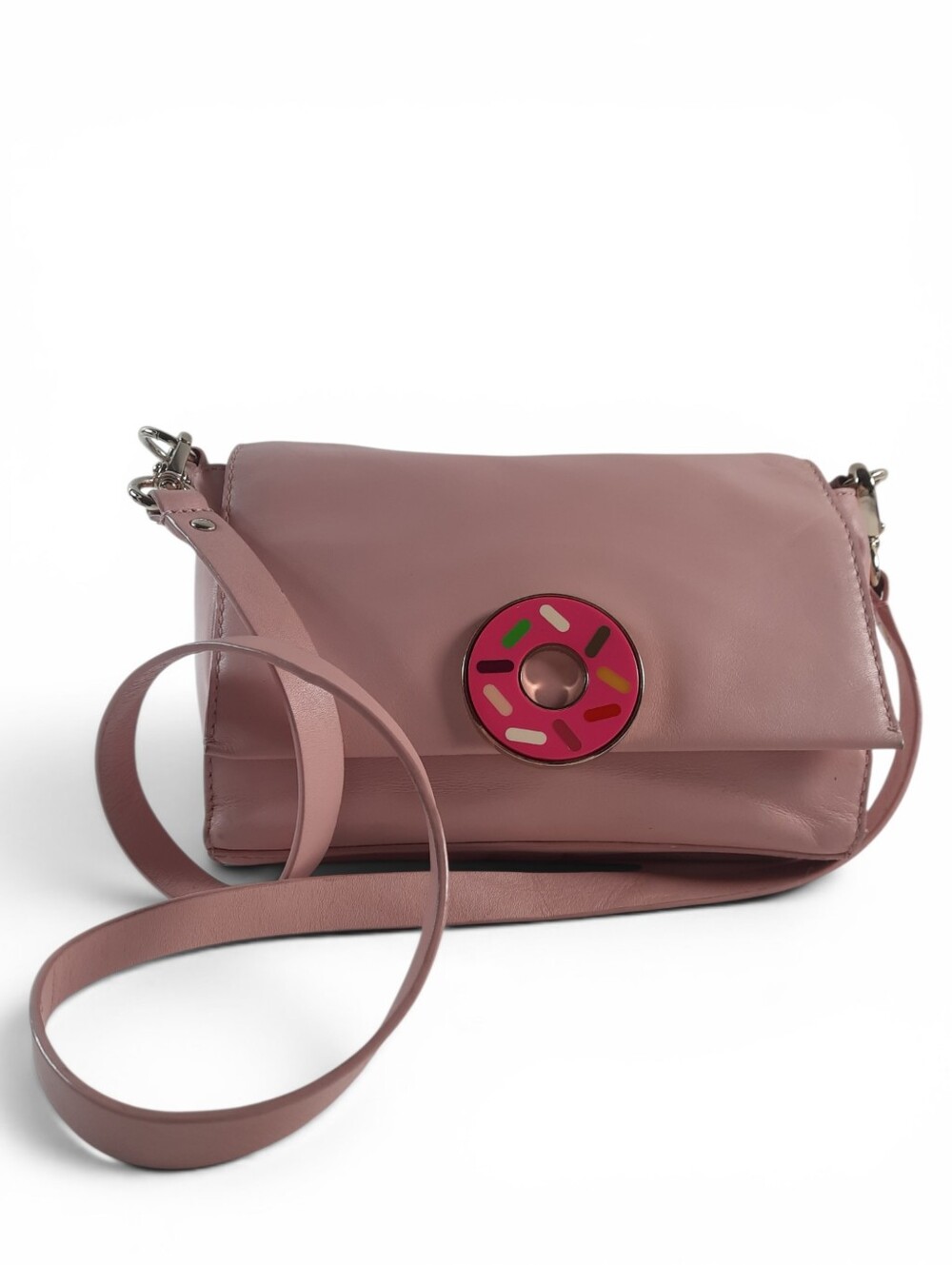 14K Gold KATE SPADE x DARCEL TOBYN Donut Crossbody Clutch Convertible Graphic